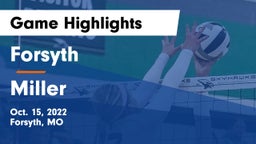 Forsyth  vs Miller  Game Highlights - Oct. 15, 2022