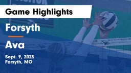 Forsyth  vs Ava  Game Highlights - Sept. 9, 2023