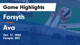 Forsyth  vs Ava  Game Highlights - Oct. 17, 2023