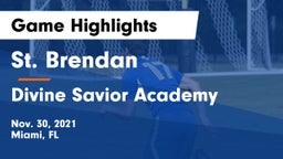 St. Brendan  vs Divine Savior Academy Game Highlights - Nov. 30, 2021