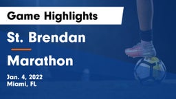 St. Brendan  vs Marathon Game Highlights - Jan. 4, 2022