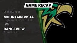 Recap: Mountain Vista  vs. Rangeview  2016