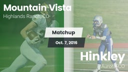 Matchup: Mountain Vista High vs. Hinkley  2016