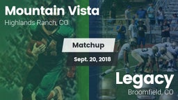 Matchup: Mountain Vista High vs. Legacy   2018