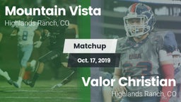 Matchup: Mountain Vista High vs. Valor Christian  2019