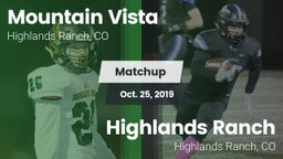 Matchup: Mountain Vista High vs. Highlands Ranch  2019