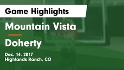 Mountain Vista  vs Doherty  Game Highlights - Dec. 14, 2017