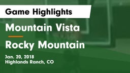 Mountain Vista  vs Rocky Mountain  Game Highlights - Jan. 20, 2018