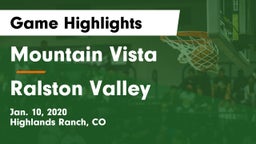 Mountain Vista  vs Ralston Valley  Game Highlights - Jan. 10, 2020