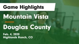 Mountain Vista  vs Douglas County  Game Highlights - Feb. 4, 2020