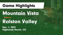Mountain Vista  vs Ralston Valley  Game Highlights - Dec. 1, 2023