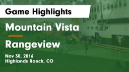 Mountain Vista  vs Rangeview  Game Highlights - Nov 30, 2016