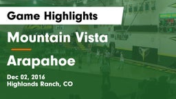 Mountain Vista  vs Arapahoe  Game Highlights - Dec 02, 2016