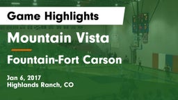 Mountain Vista  vs Fountain-Fort Carson  Game Highlights - Jan 6, 2017