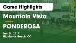 Mountain Vista  vs PONDEROSA  Game Highlights - Jan 24, 2017