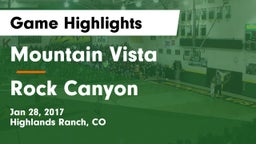 Mountain Vista  vs Rock Canyon  Game Highlights - Jan 28, 2017