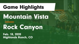 Mountain Vista  vs Rock Canyon  Game Highlights - Feb. 18, 2020
