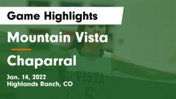 Mountain Vista  vs Chaparral  Game Highlights - Jan. 14, 2022