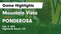 Mountain Vista  vs PONDEROSA  Game Highlights - Feb. 5, 2022