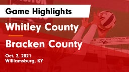 Whitley County  vs Bracken County Game Highlights - Oct. 2, 2021