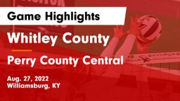 Whitley County  vs Perry County Central  Game Highlights - Aug. 27, 2022