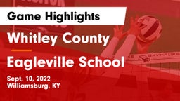 Whitley County  vs Eagleville School Game Highlights - Sept. 10, 2022