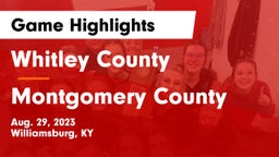 Whitley County  vs Montgomery County  Game Highlights - Aug. 29, 2023