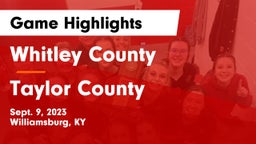 Whitley County  vs Taylor County  Game Highlights - Sept. 9, 2023