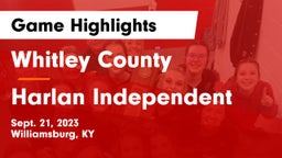 Whitley County  vs Harlan Independent Game Highlights - Sept. 21, 2023