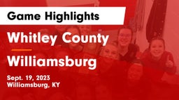 Whitley County  vs Williamsburg   Game Highlights - Sept. 19, 2023