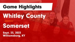 Whitley County  vs Somerset  Game Highlights - Sept. 23, 2023