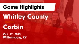 Whitley County  vs Corbin  Game Highlights - Oct. 17, 2023