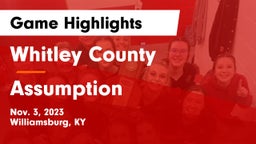 Whitley County  vs Assumption  Game Highlights - Nov. 3, 2023