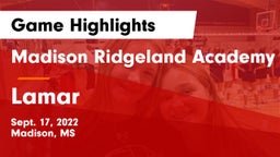 Madison Ridgeland Academy vs Lamar Game Highlights - Sept. 17, 2022