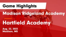Madison Ridgeland Academy vs Hartfield Academy  Game Highlights - Aug. 22, 2023