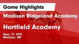 Madison Ridgeland Academy vs Hartfield Academy  Game Highlights - Sept. 19, 2023
