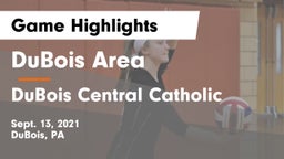 DuBois Area  vs DuBois Central Catholic Game Highlights - Sept. 13, 2021