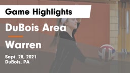 DuBois Area  vs Warren  Game Highlights - Sept. 28, 2021