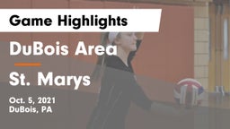 DuBois Area  vs St. Marys Game Highlights - Oct. 5, 2021