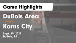 DuBois Area  vs Karns City  Game Highlights - Sept. 15, 2022