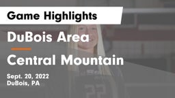 DuBois Area  vs Central Mountain Game Highlights - Sept. 20, 2022