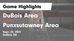DuBois Area  vs Punxsutawney Area Game Highlights - Sept. 28, 2022