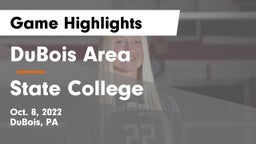 DuBois Area  vs State College  Game Highlights - Oct. 8, 2022
