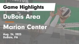 DuBois Area  vs Marion Center Game Highlights - Aug. 26, 2023