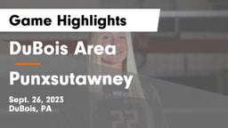 DuBois Area  vs Punxsutawney Game Highlights - Sept. 26, 2023
