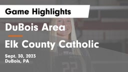 DuBois Area  vs Elk County Catholic  Game Highlights - Sept. 30, 2023