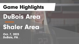 DuBois Area  vs Shaler Area  Game Highlights - Oct. 7, 2023