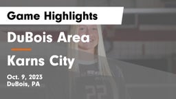 DuBois Area  vs Karns City  Game Highlights - Oct. 9, 2023