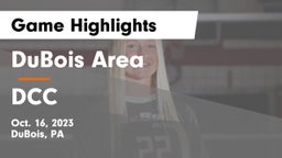 DuBois Area  vs DCC Game Highlights - Oct. 16, 2023