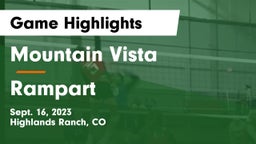 Mountain Vista  vs Rampart  Game Highlights - Sept. 16, 2023